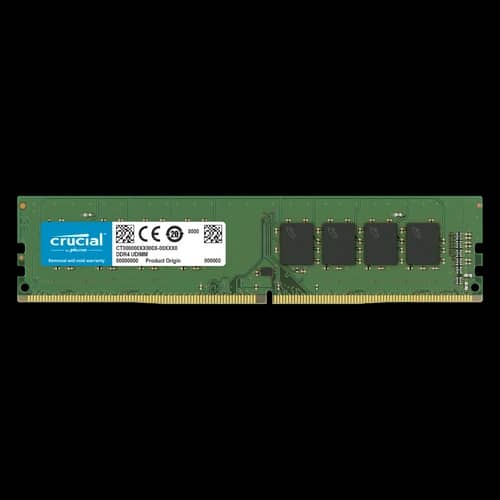 Memoria Ram UDIMM CRUCIAL CT 8GB DDR4 3200MHz CL22 1.20V Single Verde