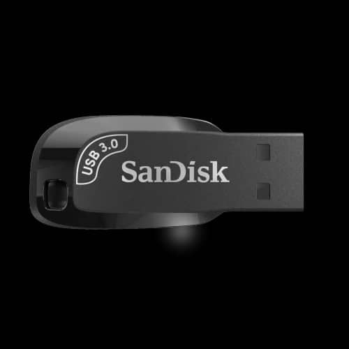 Pen Drive Sandisk Ultra Shift 3.0 USB Black 64GB