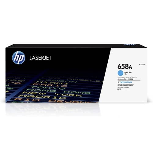 Cartucho de tóner original HP LaserJet 658A cyan