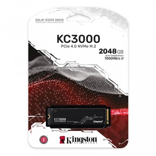 Disco Interno SSD KINGSTON KC3000 2TB M.2 NVMe PCIe 4.0  7000MB/s