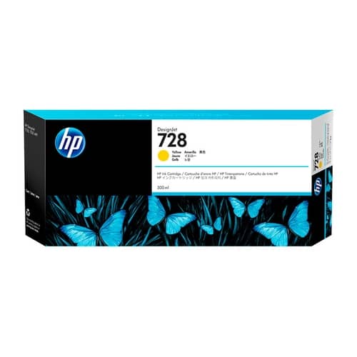 Cartucho de Tinta Plotter HP 728 Amarilla Alta Capacidad