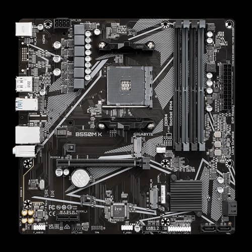 Motherboard GIGABYTE B550M K AM4 DDR4