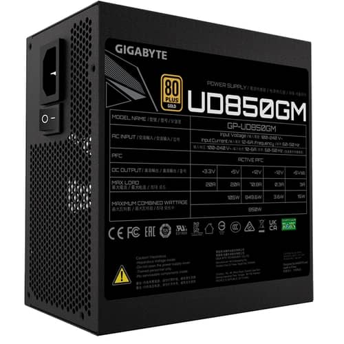 Fuente GIGABYTE UD850GM 80 Gold Modular PG5