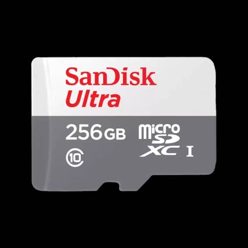Tarjeta de Memoria SANDISK Ultra MicroSDXC 256GB UHS-I U1 V10 c/adap