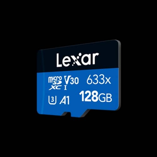 Tarjeta microSDXC Lexar  633x 128GB UHS-I C10 con adaptador