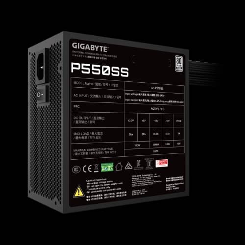 Fuente GIGABYTE P550S 550W 80 PLUS Silver
