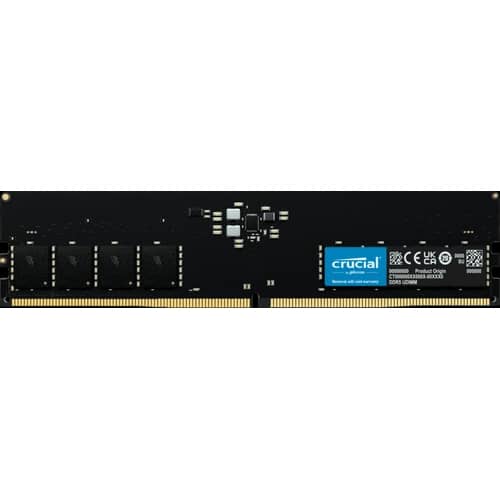 Memoria Crucial 16GB DDR5-5600 UDIMM CL46 (16Gbit)