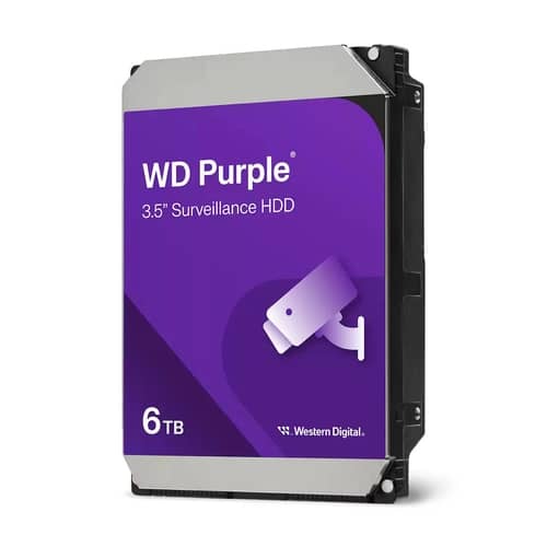 Disco Interno HDD WESTERN DIGITAL Purple 6TB 3.5" SATA 3.0 256MB
