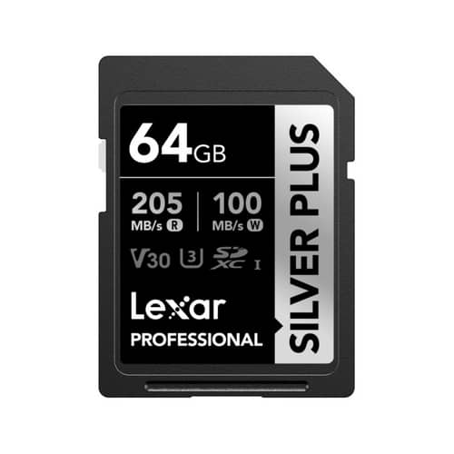 Tarjeta SILVER PLUS SDXC Lexar 64GB UHS-I