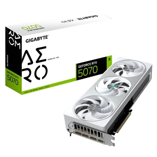 Placa de Video GIGABYTE GeForce RTX 5070 AERO OC 12G