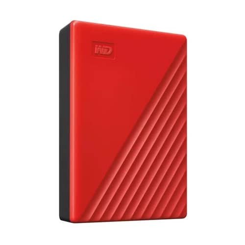 Disco Externo HDD WESTERN DIGITAL MyPassport 4TB USB 3.2 Rojo