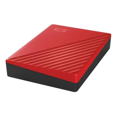 Disco Externo HDD WESTERN DIGITAL MyPassport 4TB USB 3.2 Rojo