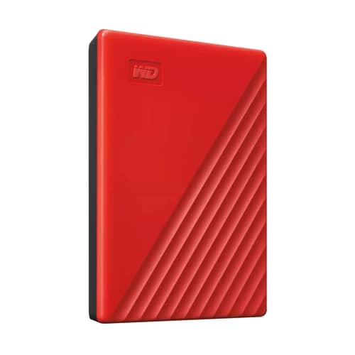 Disco Externo HDD WESTERN DIGITAL MyPassport 2TB USB 3.2 Rojo