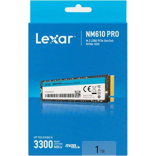 Disco Interno SSD LEXAR NM610 PRO 1T M.2 NVMe