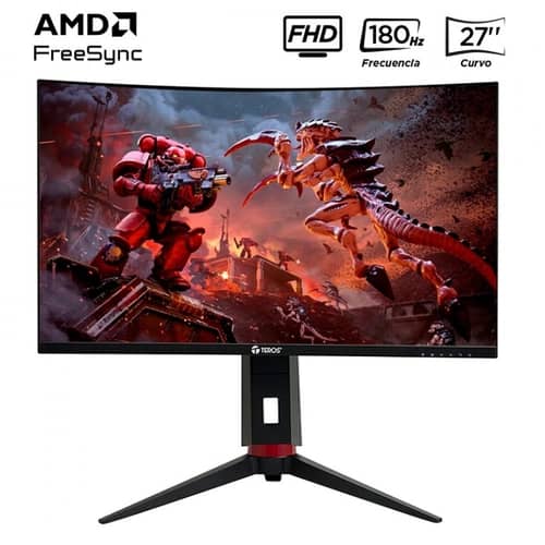 Monitor Teros TE-2766G Gaming 27" Curvo VA FHD (1920X1080) 180Hz 1ms Ficha USA
