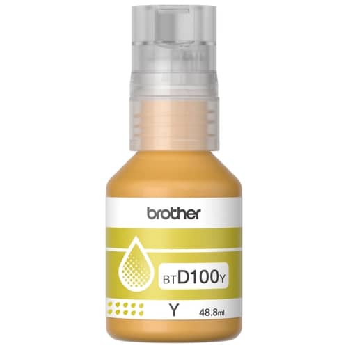 Botella de tinta Brother BTD100 Color Amarillo