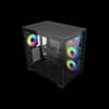 Gabinete Cooler Master Elite 681 Mid Tower 4 Fans ARGB Tempered Glass Black s/Fuente