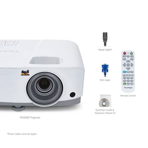 Proyector ViewSonic PA503W 4000 Lúmenes WXGA para hogar con HDMI