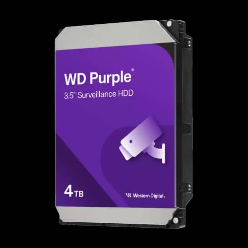 Disco Interno HDD WESTERN DIGITAL Purple 4TB 3.5" SATA 3.0 128MB