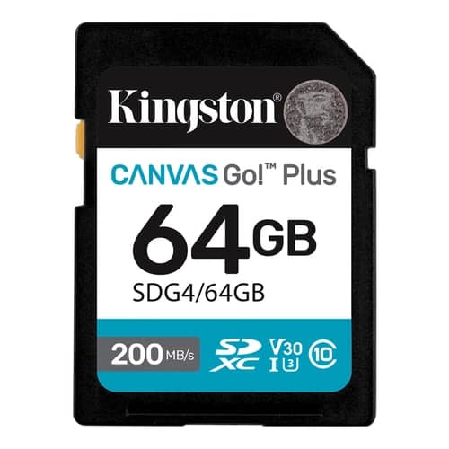 Tarjeta de Memoria KINGSTON Canvas Go Plus 64GB G4
