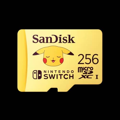 Tarjeta de Memoria Sandisk MicroSDXC 256GB UHS-I Card C10 U3 100Mb for Nintendo Switch Pokemon Edition
