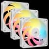 Kit de ventiladores CORSAIR flujo invertido RS120-R ARGB de 120 mm x3 blanco