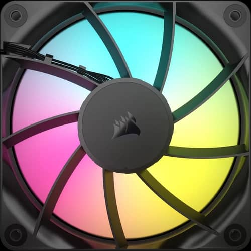 Kit de ventiladores CORSAIR PWM de 120 mm RS120 ARGB x3 negro