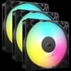 Kit de ventiladores CORSAIR PWM de 120 mm RS120 ARGB x3 negro