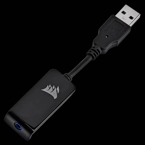 Auricular gaming cableado Corsair HS65 surround, blanco