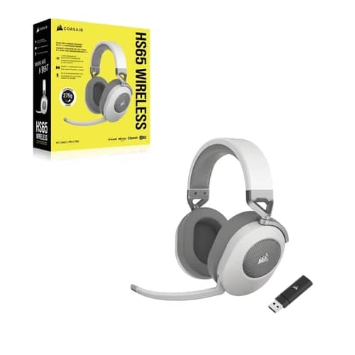 Auricular gaming cable Corsair HS65 Wireless blanco
