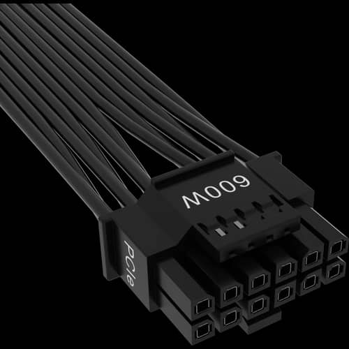 Cable de alimentación de PSU de tipo 4 PCIe 5.1 12V-2x6 de 600 W