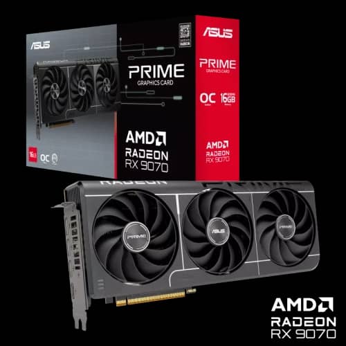 Placa de Video ASUS AMD Radeon PRIME RX9070 O16G EVO