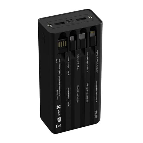 Power Xtech,30000 mAh,Panel solar, 6 salidas