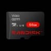 Tarjeta de Memoria SanDisk Video microSDXC 64GB UHS-I Class 10 100MB/s para videovigilancia