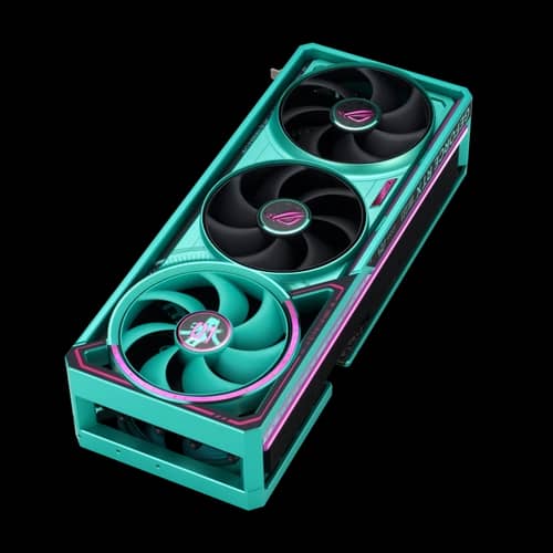 Placa de Video ASUS NVIDIA GeForce ROG ASTRAL RTX5080-O16G-GDDR7 HATSUNE MIKU EDITION