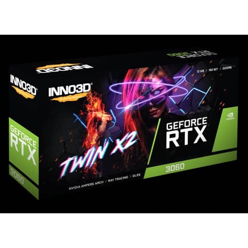 Placa de Video Inno3D GeForce RTX 3060 Twin X2 12G