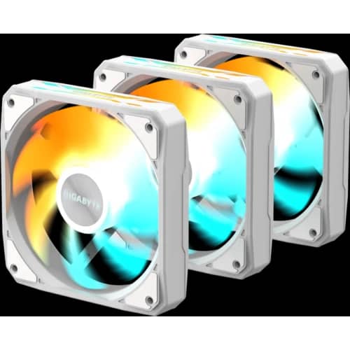 Fan Cooler GIGABYTE AORUS EZ CHAIN FAN 120x3 ARGB Blanco