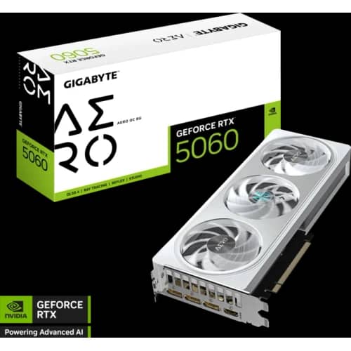 Placa de Video GIGABYTE NVIDIA GeForce RTX 5060 AERO OC 8G