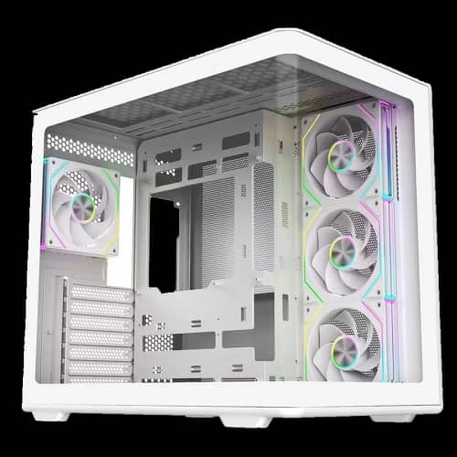 Gabinete Cooler Master Elite 600 Mid Tower 4 Fans ARGB Tempered Glass White s/Fuente