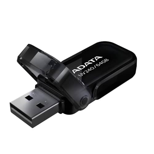 Pen Drive ADATA UV240 64GB USB 2.0 BLACK