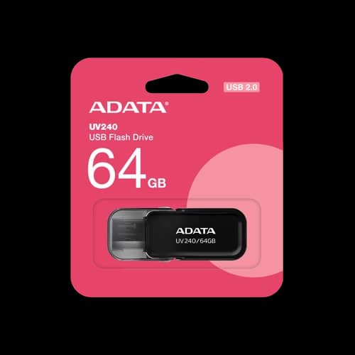 Pen Drive ADATA UV240 64GB USB 2.0 BLACK